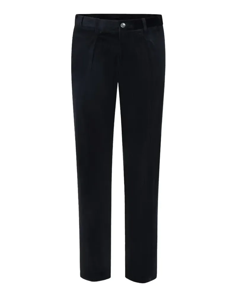 Profuomo corduroy pleated trousers - Blau Blau