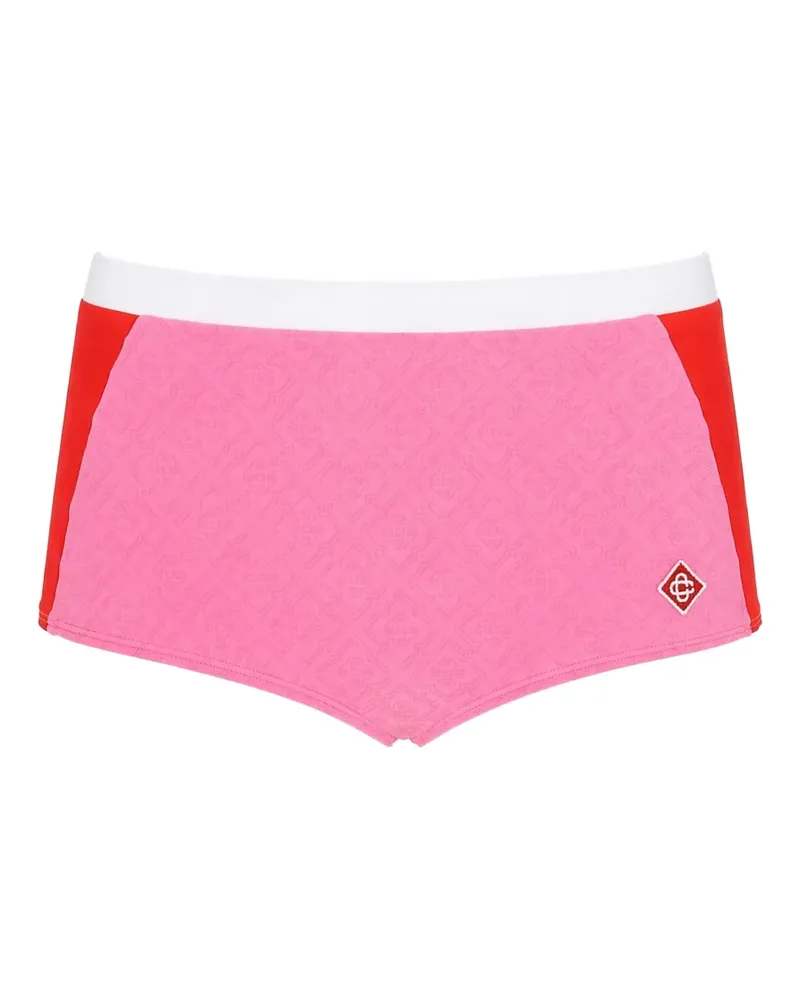 Casablanca Paris logo-detail bikini bottom - Rosa Rosa