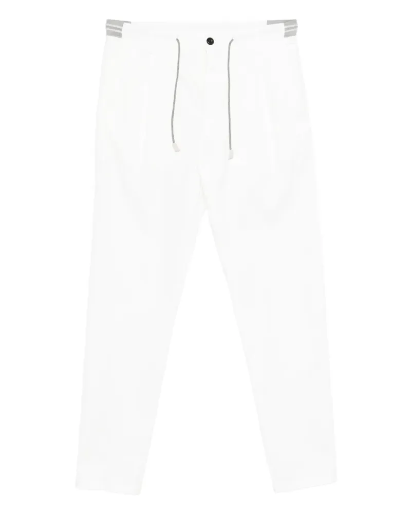 Eleventy Klassische Bundfaltenhose - Weiß Weiß