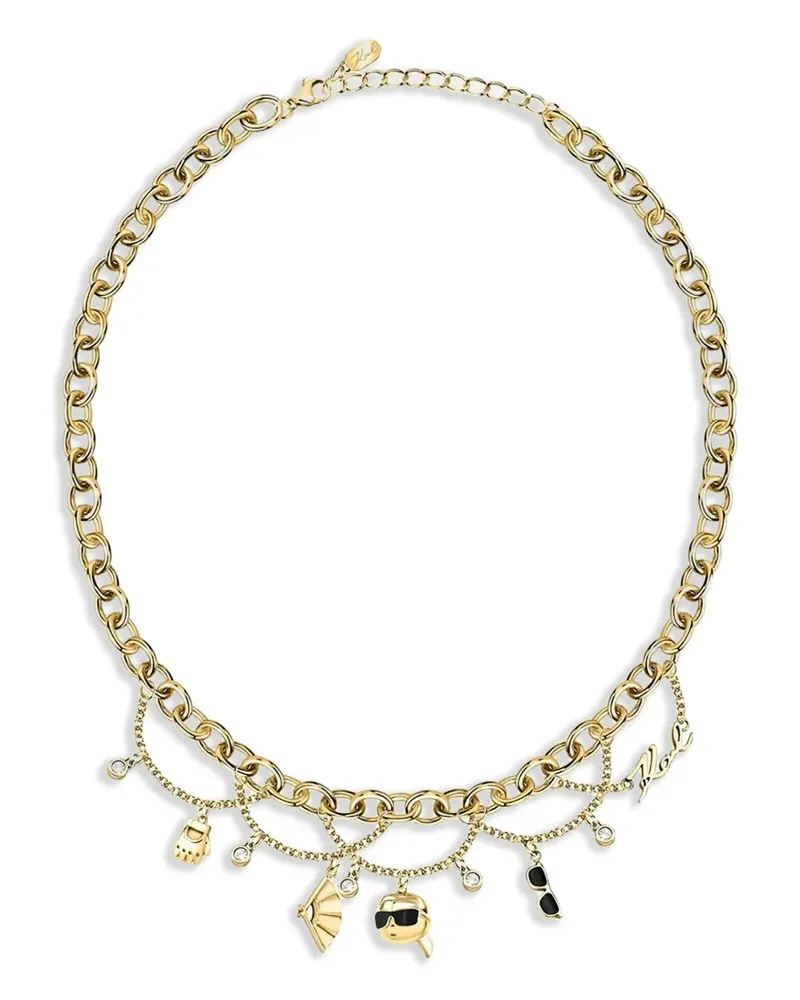 Karl Lagerfeld Ikon Halskette mit Anhängern - Gold Gold