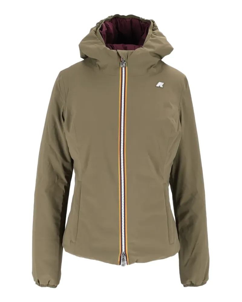 K-Way Wendbare Lily St Warm Kapuzenjacke - Grün Grün