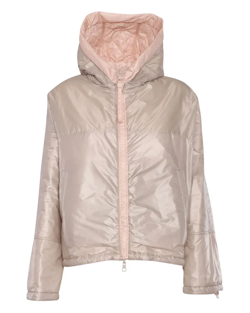 DUNO Gesteppte Kapuzenjacke - Nude Nude