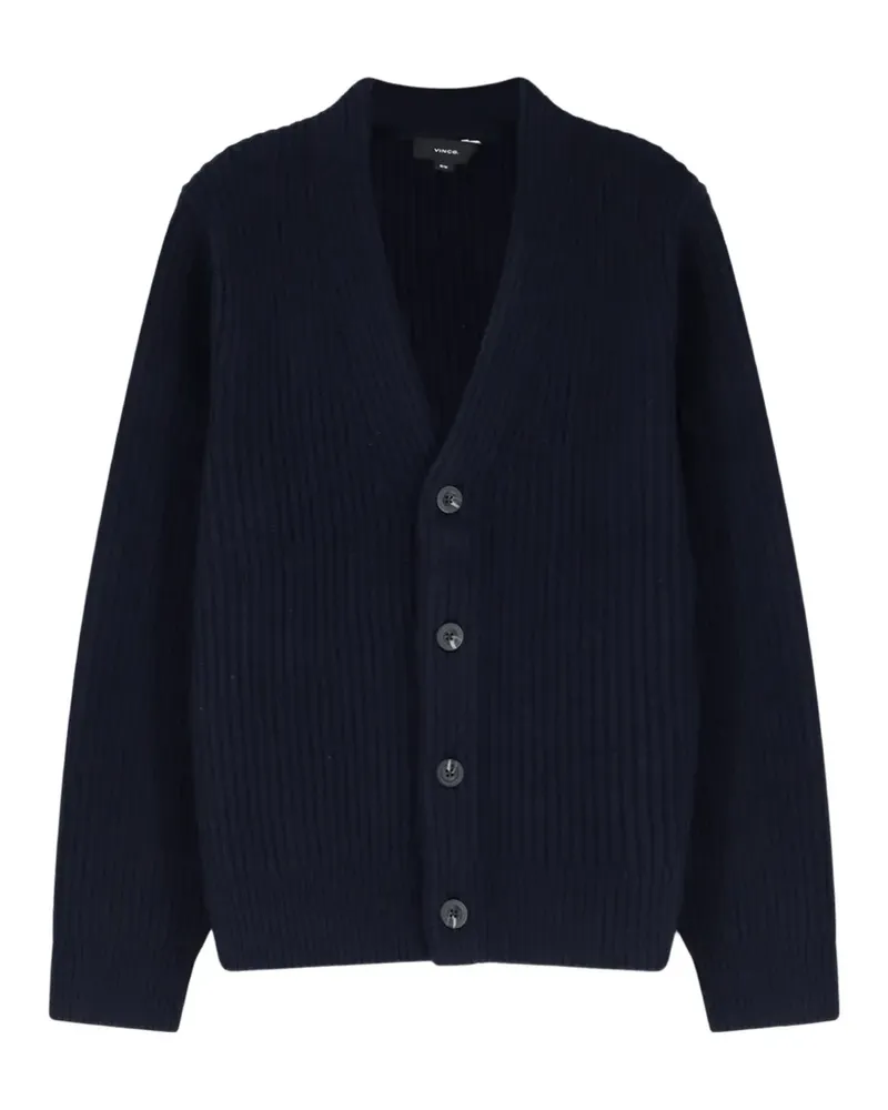 Vince Gerippter Cardigan - Blau Blau
