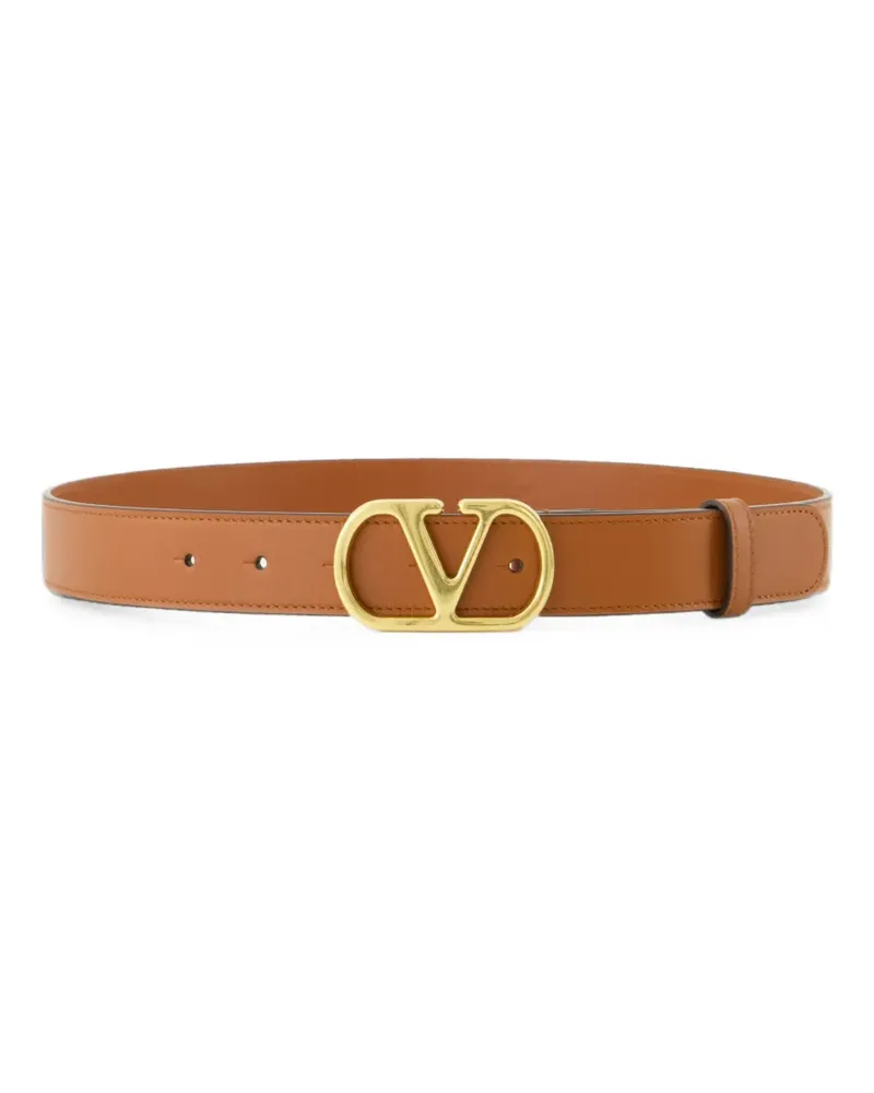 Valentino Garavani Gürtel mit VLogo - Braun Braun