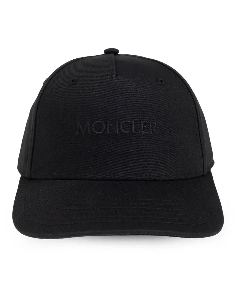 Moncler Gabardine-Baseballkappe mit Stickerei - Schwarz Schwarz