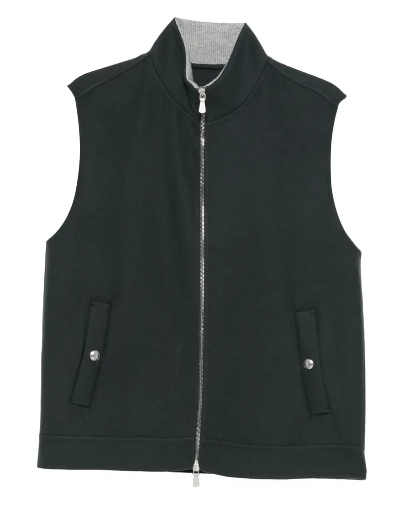 Eleventy Weste mit Reißverschluss - Grau Grau