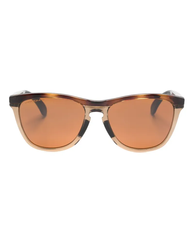 Oakley Eckige Frogskins Sonnenbrille - Braun Braun