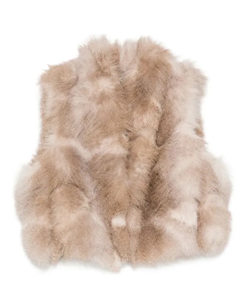forte_forte Weste aus Faux Fur - Nude Nude