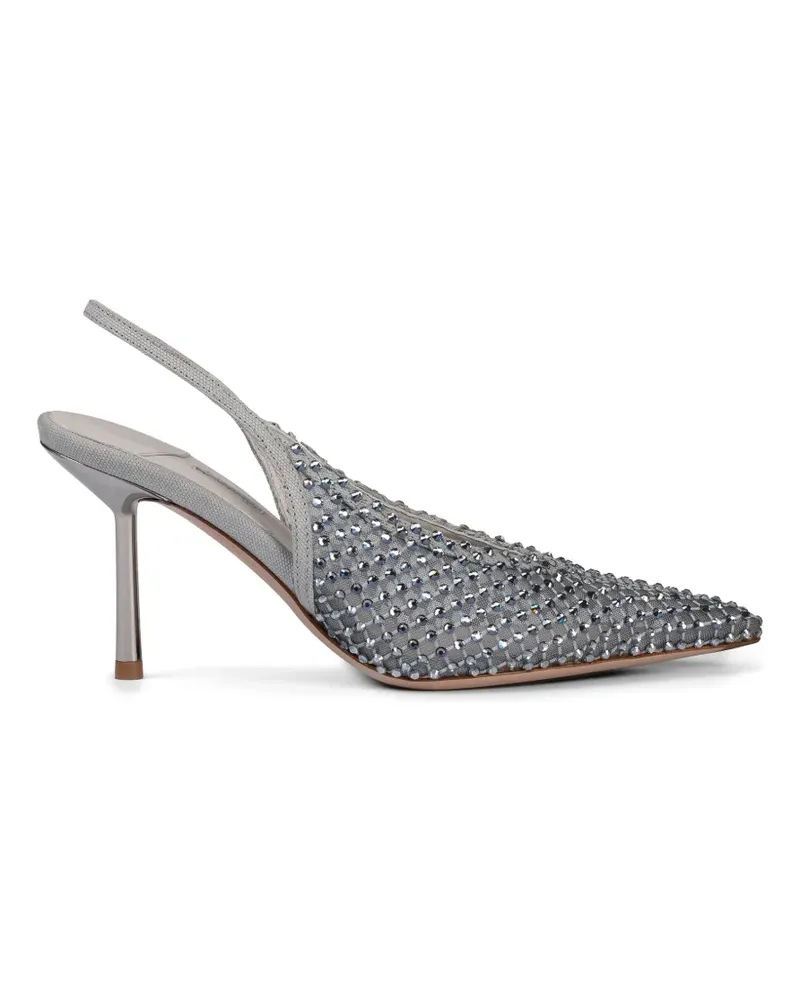 Le Silla Gilda crystal-embellished slingback pumps - Grau Grau
