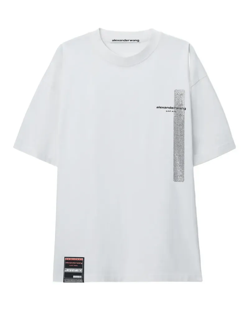 Alexander Wang Kurzärmeliges T-Shirt mit Flasher-Grafik - Weiß Weiß