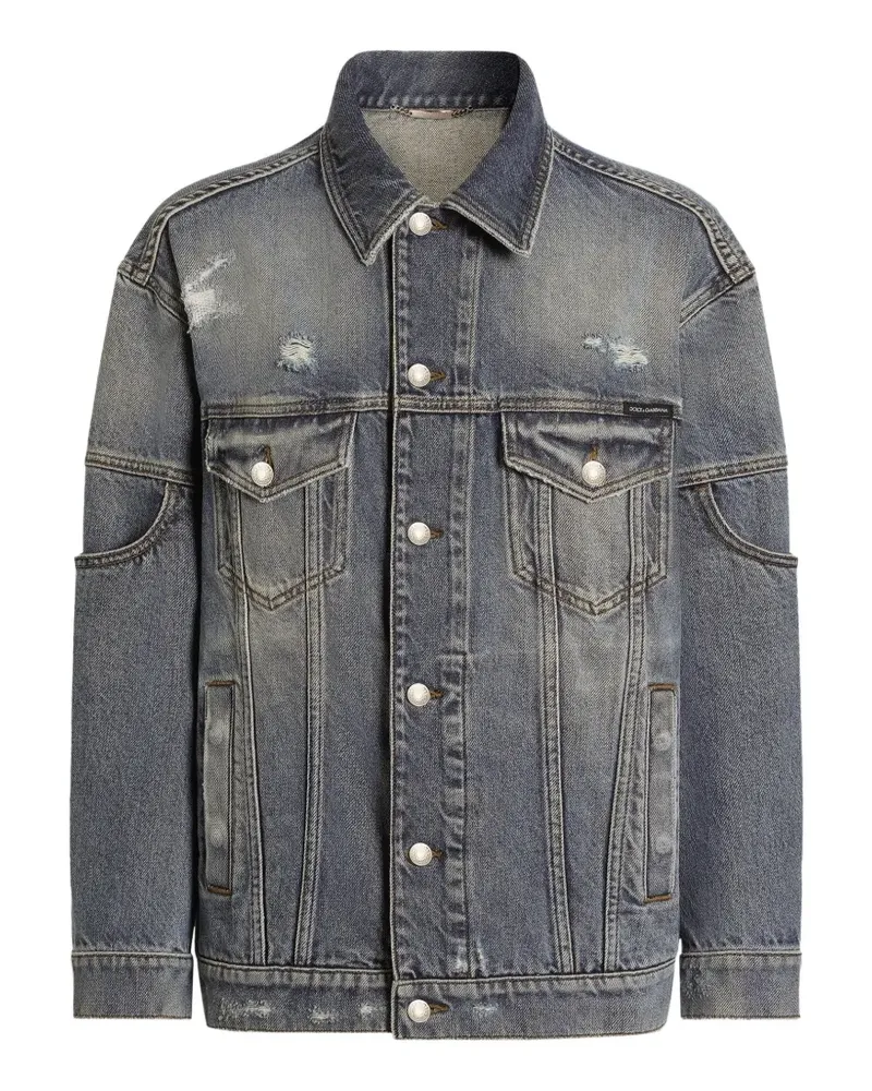 Dolce & Gabbana Jeansjacke im Oversized-Look - Blau Blau