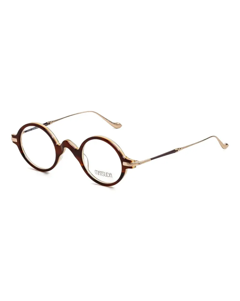 MATSUDA The Life Saver round-frame glasses - Braun Braun