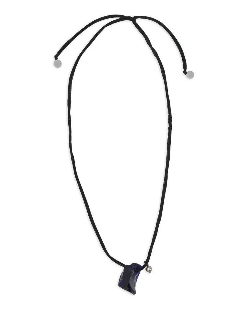 Maria Calderara stone-pendant necklace - Schwarz Schwarz