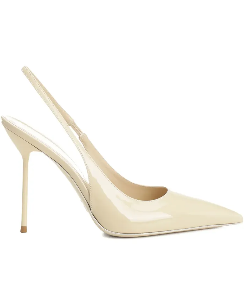 Paris Texas Spitze Lidia Slingback-Pumps 105mm - Nude Nude