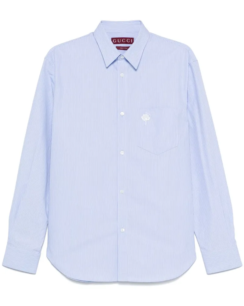 Gucci Gestreiftes Hemd - Blau Blau