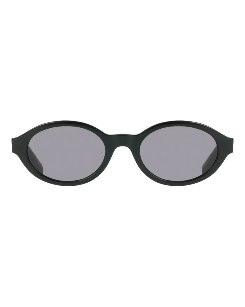 Liu Jo Runde Sonnenbrille mit Logo-Schild - Schwarz Schwarz