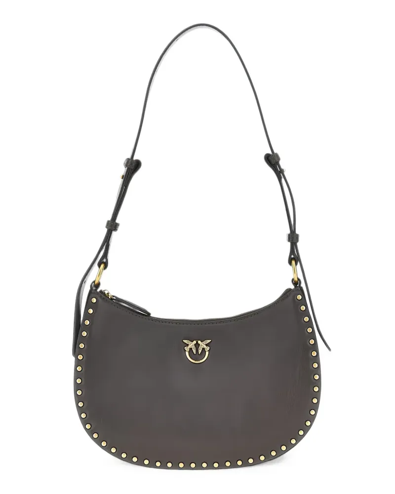 Pinko mini Half Moon stud-embellished shoulder bag - Braun Braun