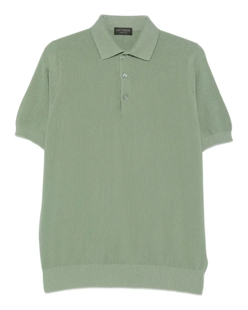 Dell'oglio Gestricktes Poloshirt - Grün Grün