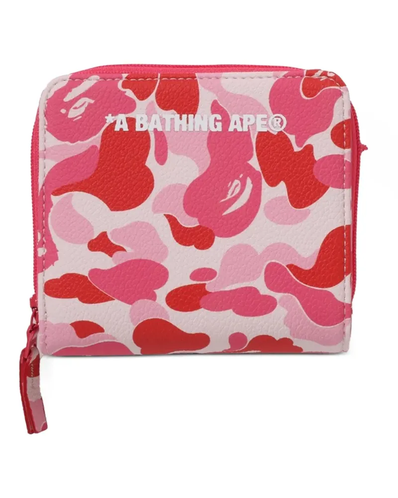 BAPE mini ABC Camo wallet - Rosa Rosa