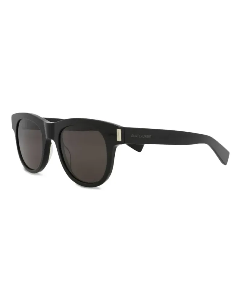 Saint Laurent Sonnenbrille mit eckigem Gestell - Schwarz Schwarz