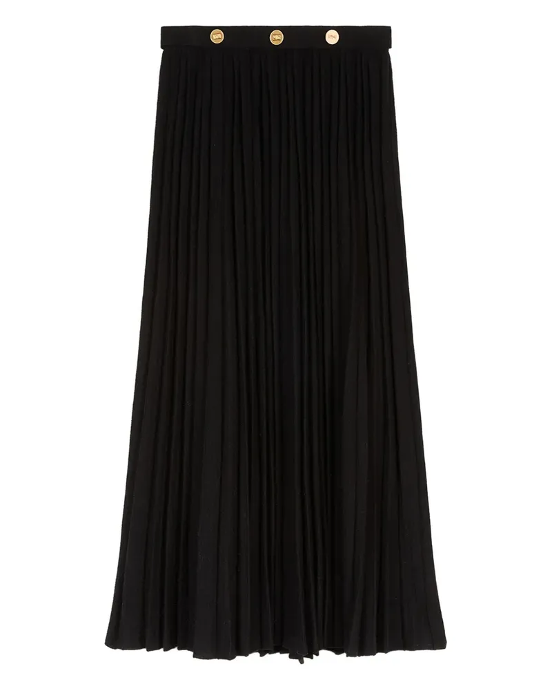 Ports 1961 Maxirock mit Falten - Schwarz Schwarz