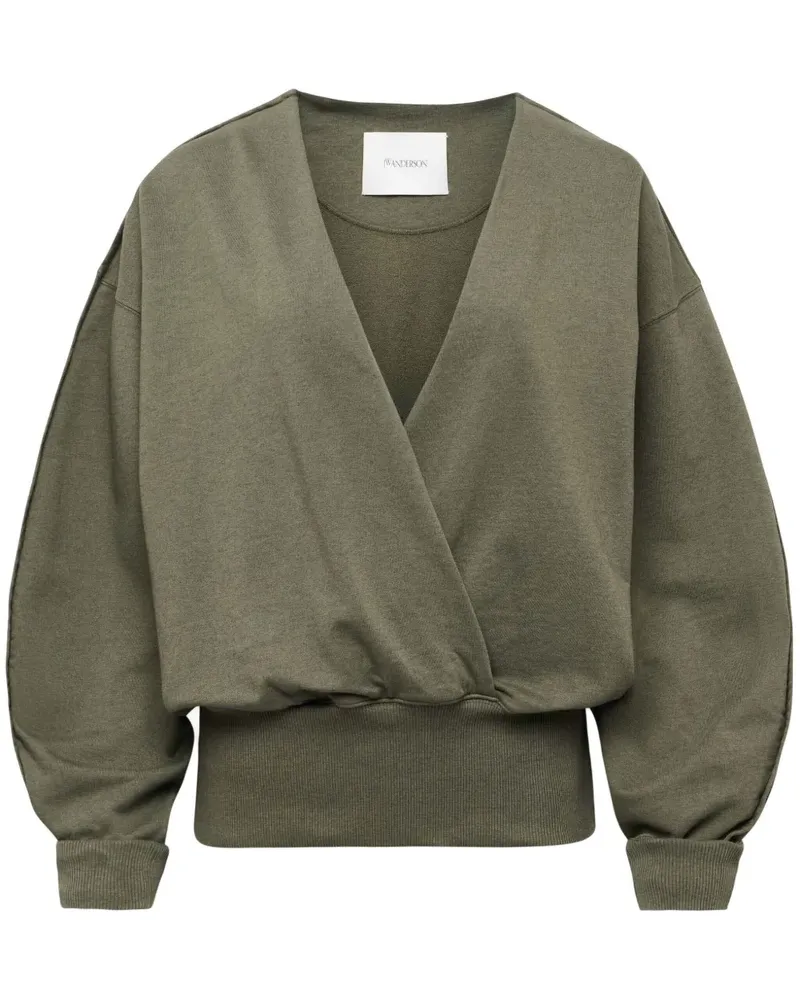 J.W.Anderson Gewickeltes Sweatshirt mit Rundhalsausschnitt - Grün Grün