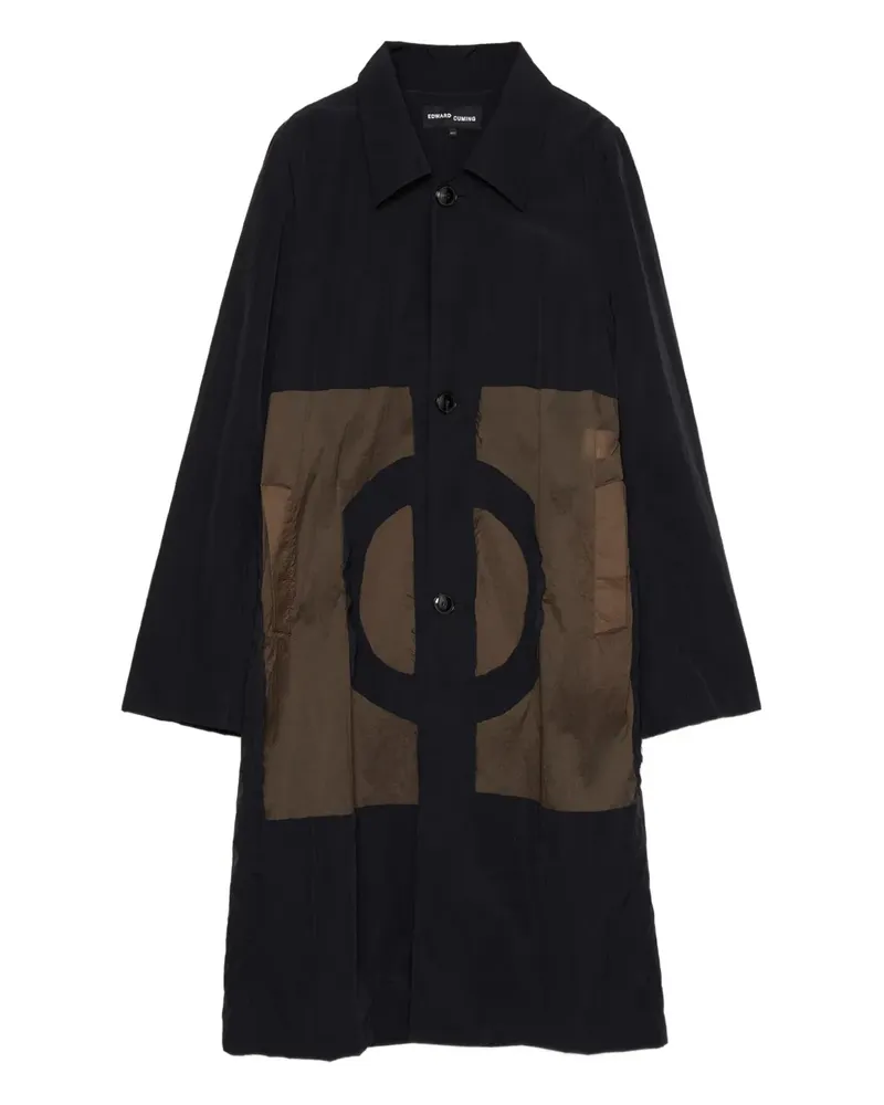 Edward Cuming panelled coat - Schwarz Schwarz