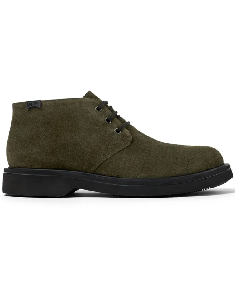 Camper Norman Schnürstiefel aus Wildleder - Grün Grün