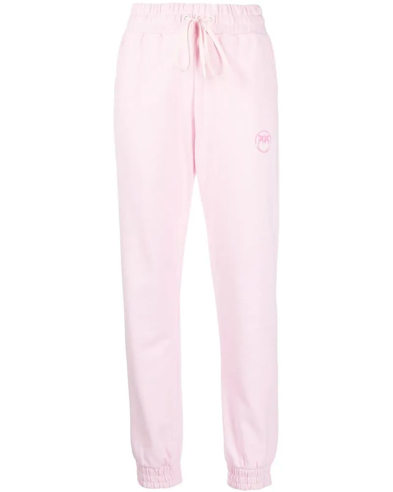 Pinko Jogginghose mit "Love Birds"-Print - Rosa Rosa
