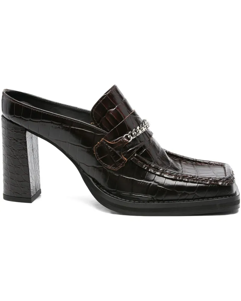 Martine Rose Pumps mit eckiger Kappe 90mm - Braun Braun
