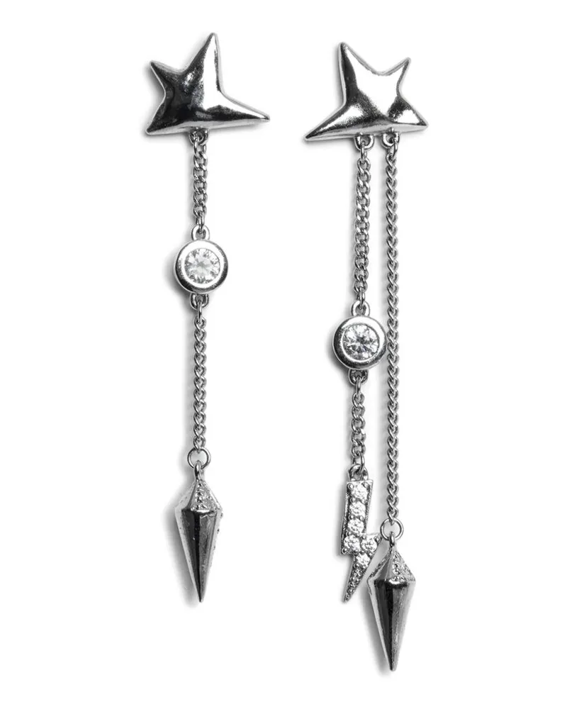 Zadig & Voltaire Rock Star Ohrringe mit Anhänger - Silber Silber