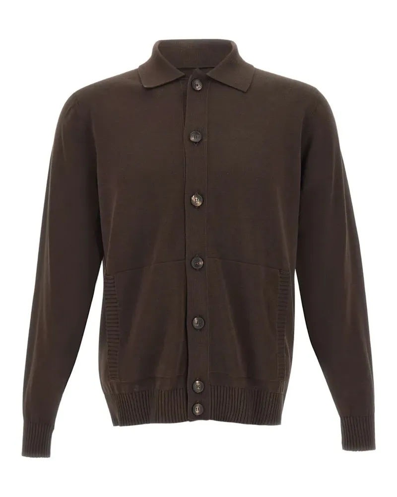 Filippo de Laurentiis Cardigan mit Knopfleiste - Braun Braun