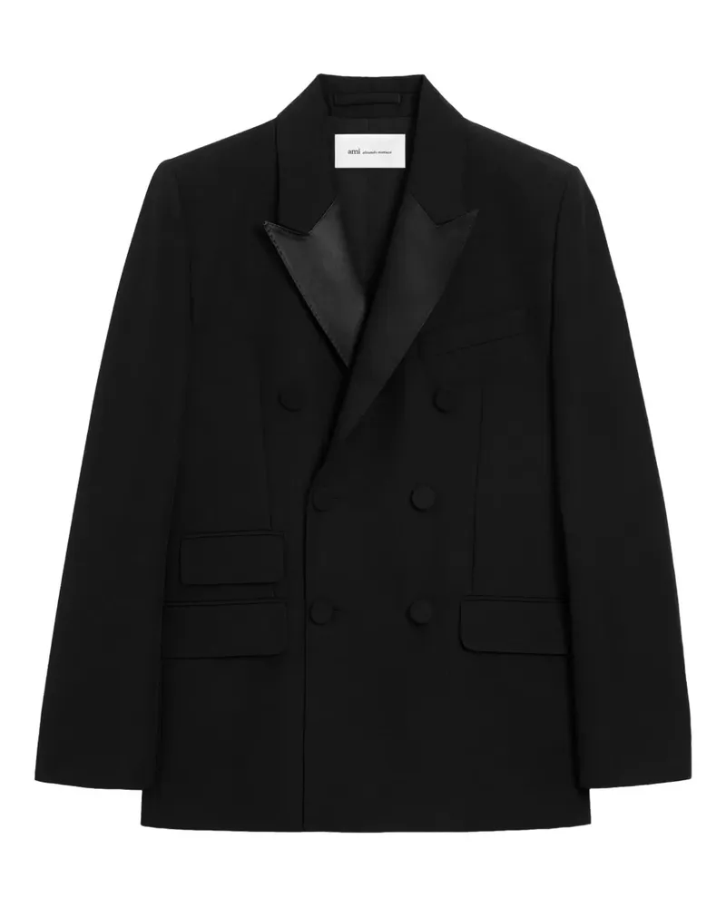 AMI Paris Doppelreihiges Sakko - Schwarz Schwarz