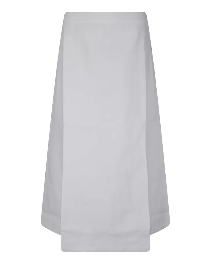 LABO.ART elasticated-waist midi skirt - Weiß Weiß