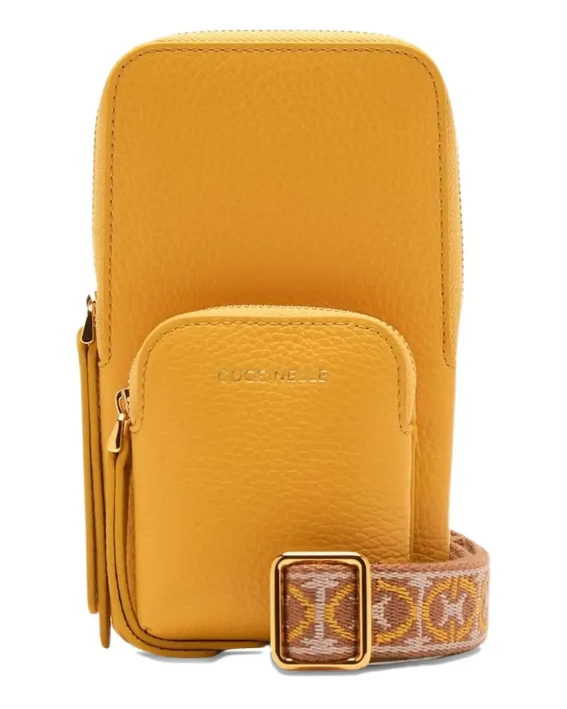 Coccinelle Pixie leather phone case - Gelb Gelb