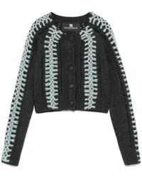 Ermanno Scervino Cardigan mit Kontrastdetails Grau