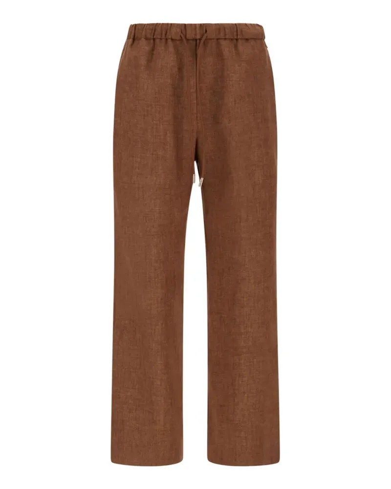 Herno drawstring waist trousers - Braun Braun