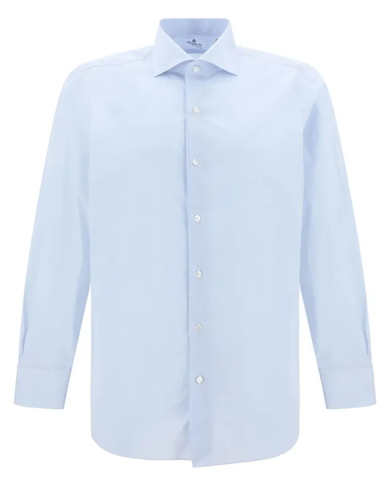 Finamore 1925 Klassisches Hemd - Blau Blau