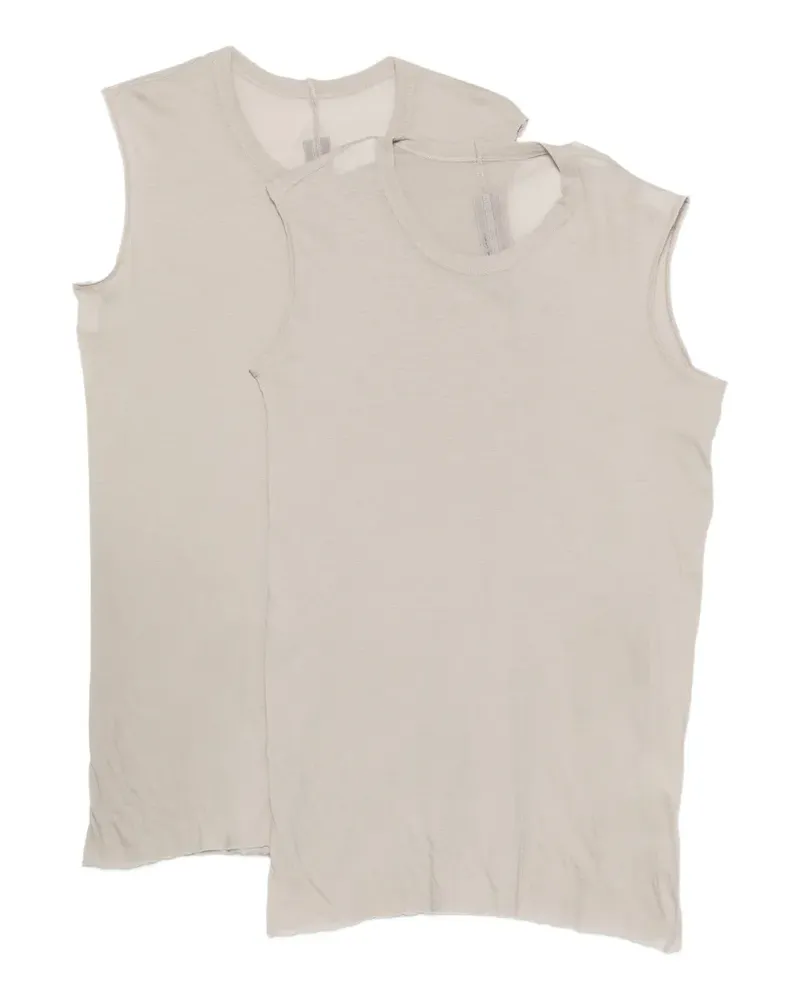 Rick Owens semi-sheer tank top (set of two) - Nude Nude