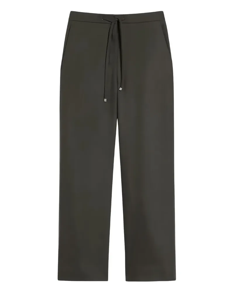 Max Mara Hose mit Kordelzug - Grau Grau