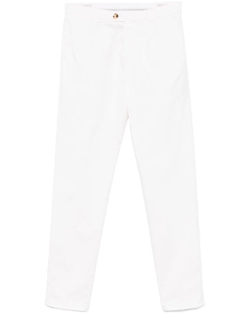 Brunello Cucinelli Tapered-Chino - Weiß Weiß