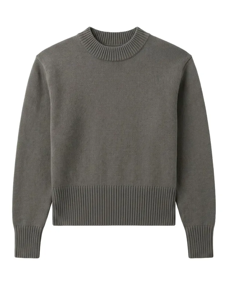 IRO Lovelie Pullover mit Rundhalsausschnitt und Rippbesatz - Grau Grau