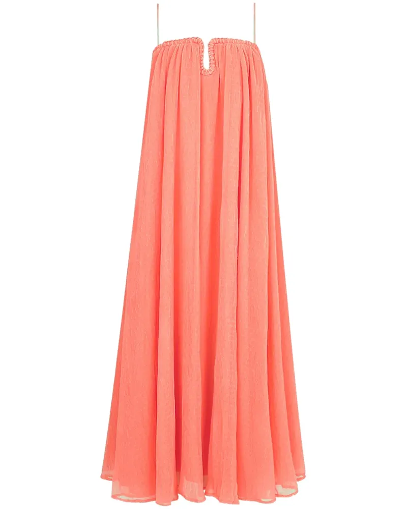 Aje. Midikleid im Layering-Look - Rosa Rosa
