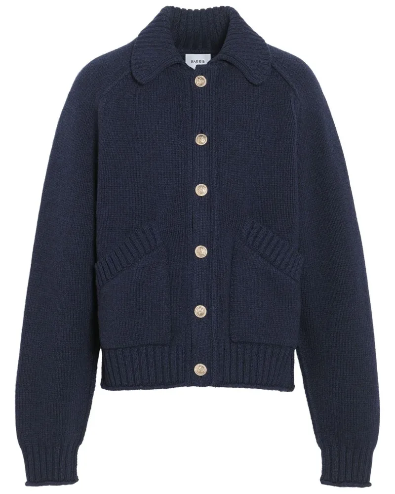 Barrie Grob gestrickter Kaschmircardigan - Blau Blau