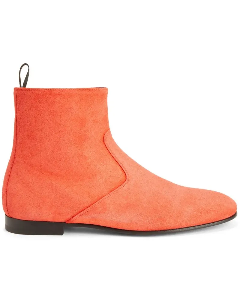 Giuseppe Zanotti Ron Wildlederstiefel - Rot Rot