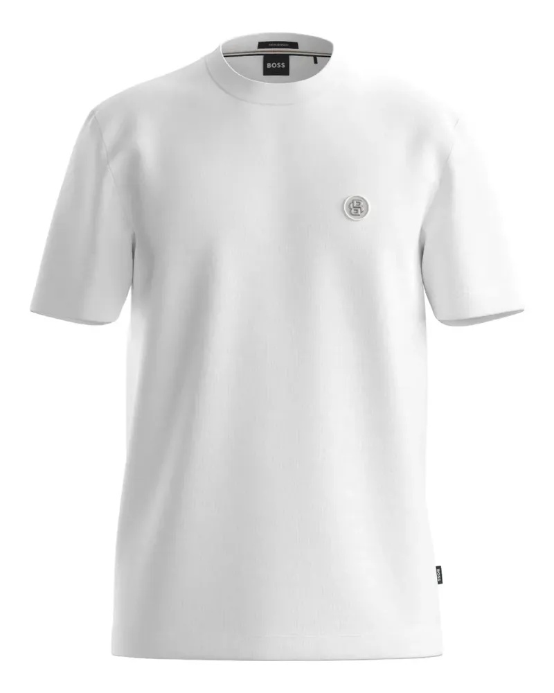 HUGO BOSS T-Shirt mit Logo-Applikation - Weiß Weiß