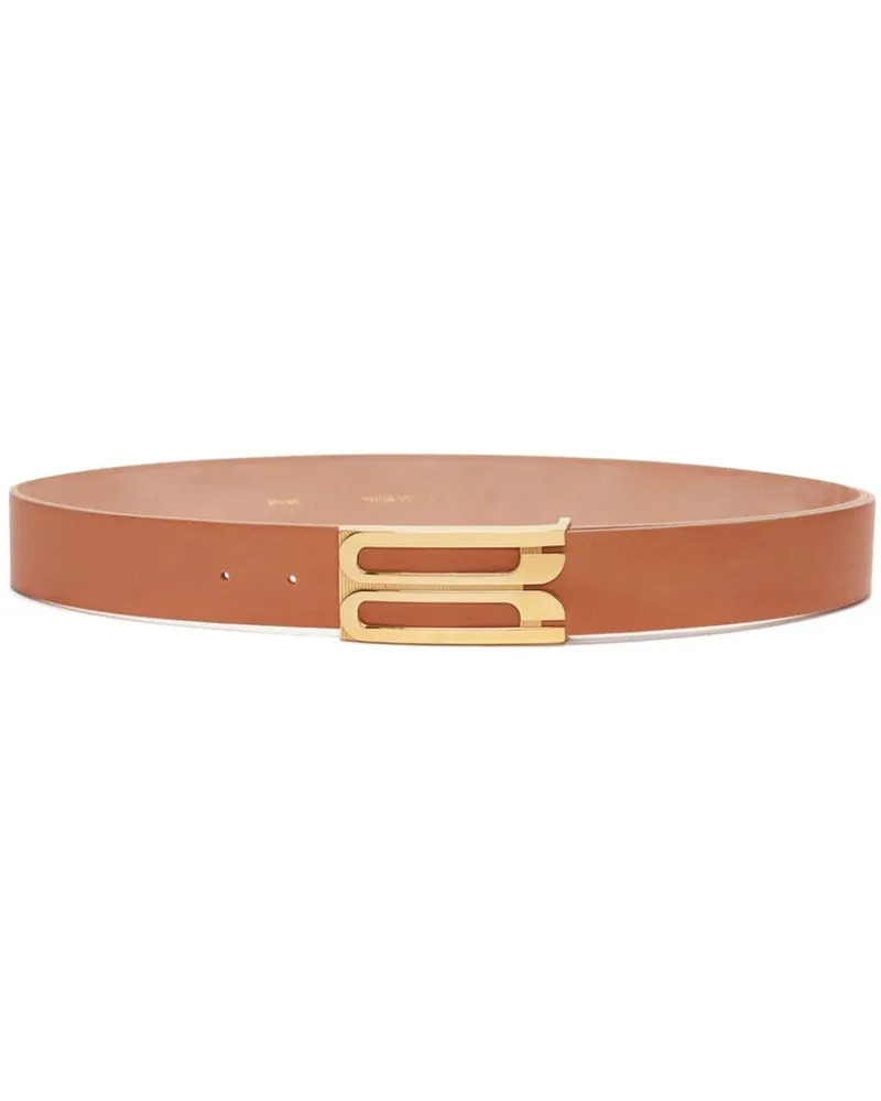 Victoria Beckham Jumbo Frame Gürtel - Braun Braun
