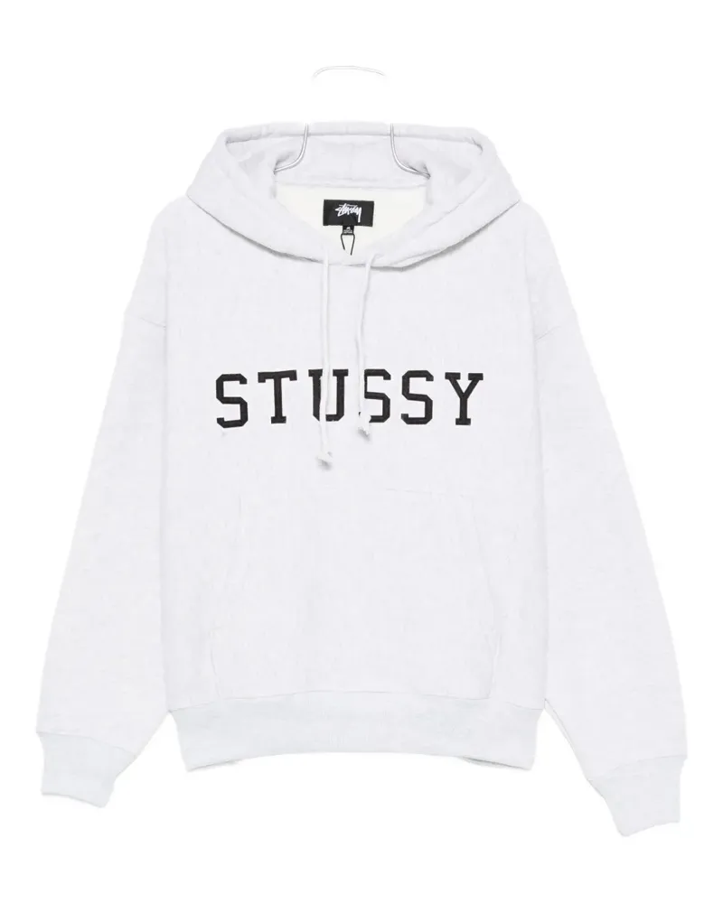Stüssy Hoodie mit Logo-Print - Grau Grau
