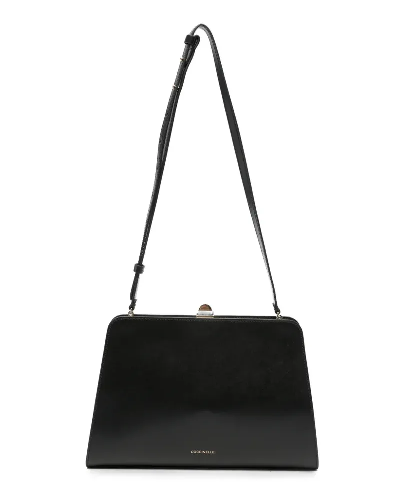 Coccinelle Liv leather shoulder bag - Schwarz Schwarz