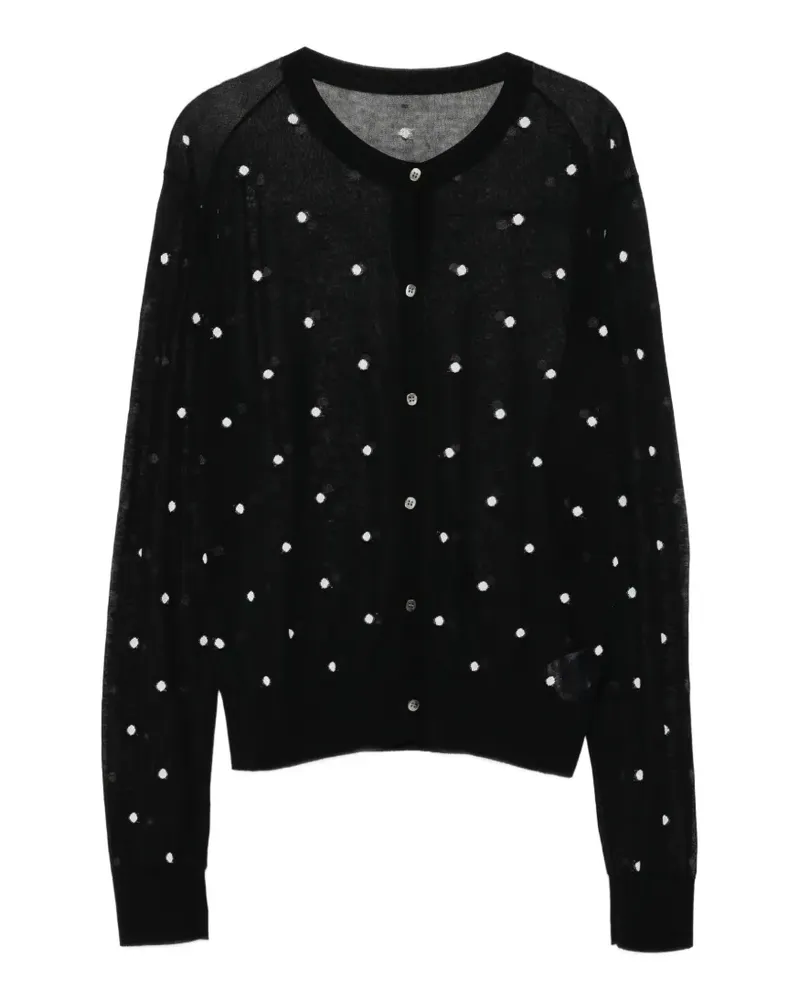 JNBY Gepunkteter Cardigan - Schwarz Schwarz